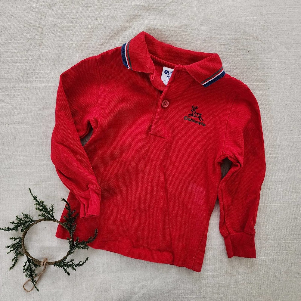 Vintage Oshkosh Reindeer Shirt 2t